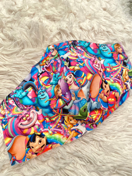 Rainbow Disney Characters Face Mask