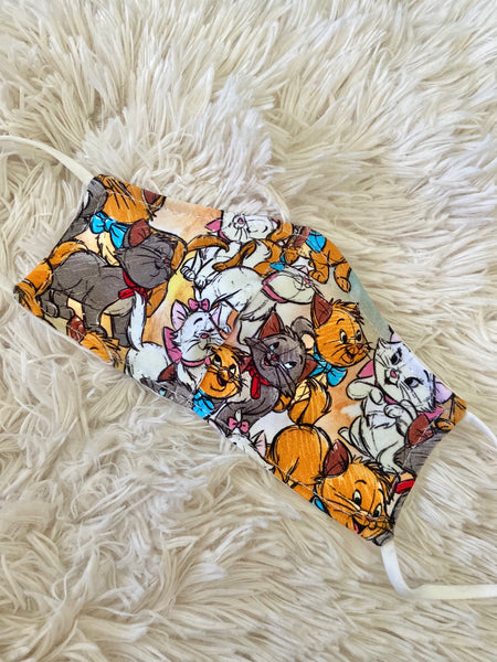 Sketch Aristocats Face Mask
