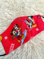 Ice Skating Mickey & Minnie Face Mask
