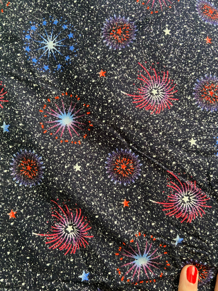 Twirl Top // Glitter Fireworks